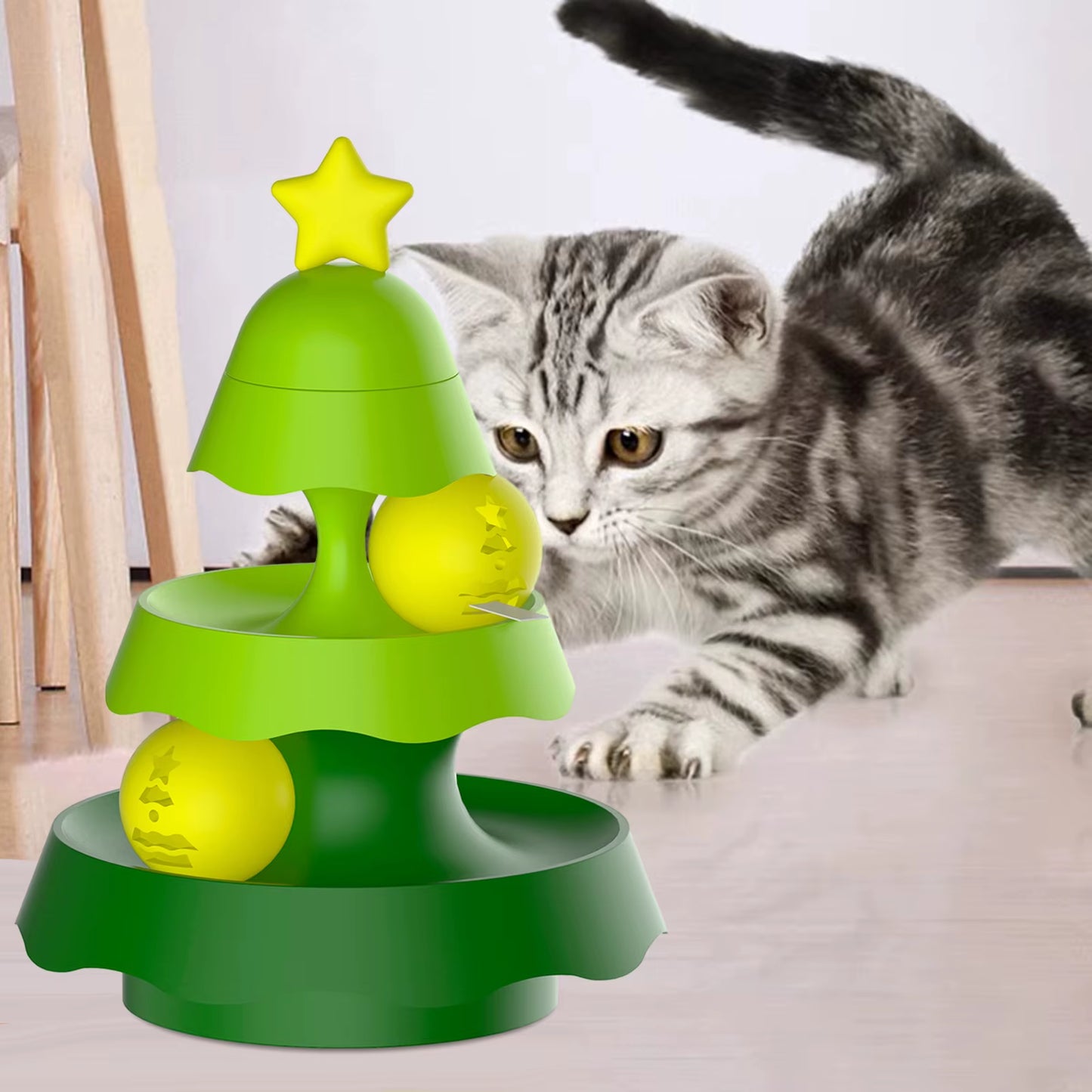 Interactive Cat Slow Feeder Toy for Enrichment