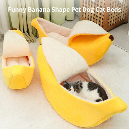 Banana Cat Bed for Cozy Indoor Rest | Kin & Kibble