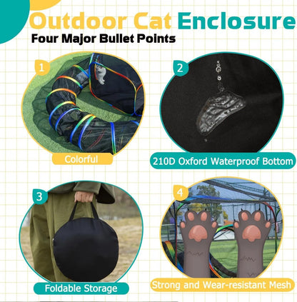 Cat Tent and Tunnel for Outdoor Play | Kin & Kibble