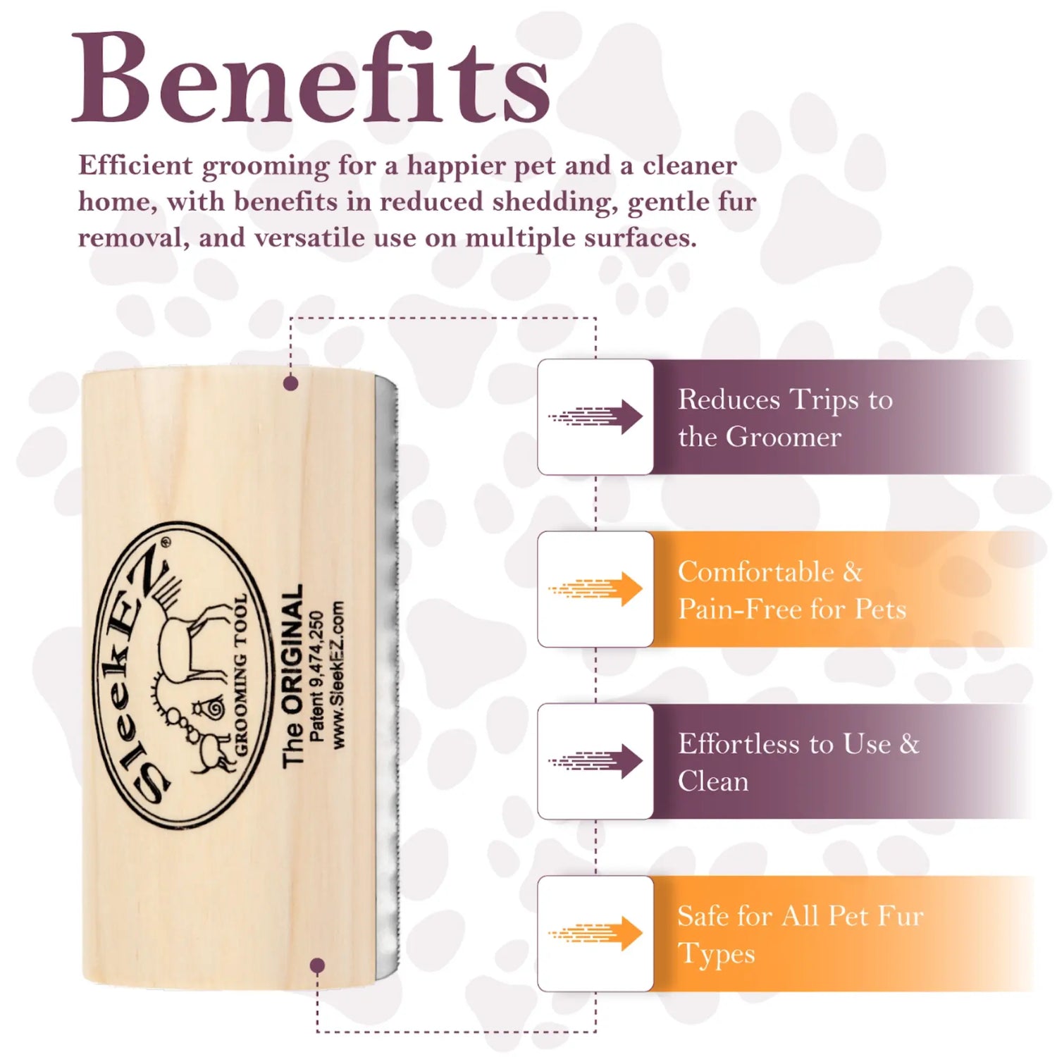 Sleekez Deshedding Brush – Ultimate Grooming Tool for Dogs & Cats, Perfect for All Fur Types!