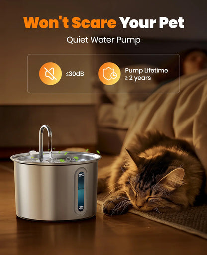 Cat Water Fountain for Fresh Daily Hydration | Kin & Kibble