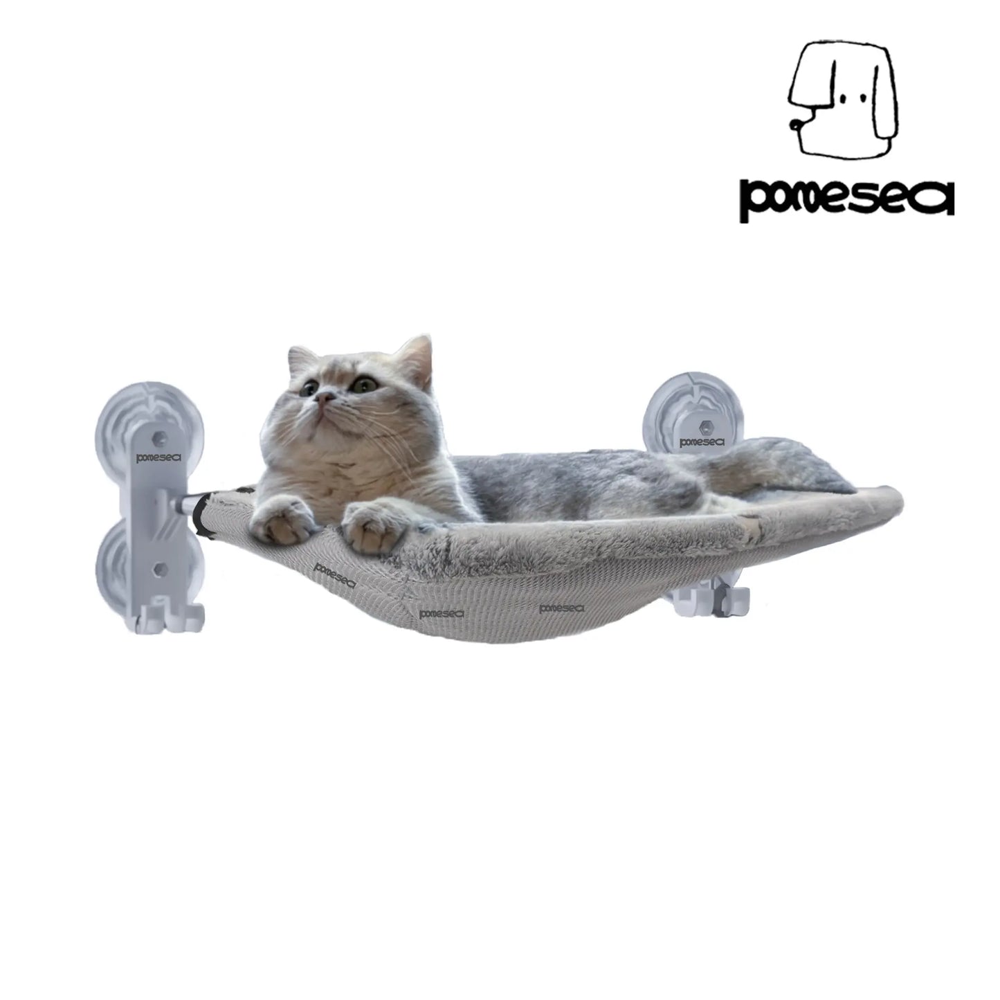 Cat Window Perch with Folding Hammock Bed