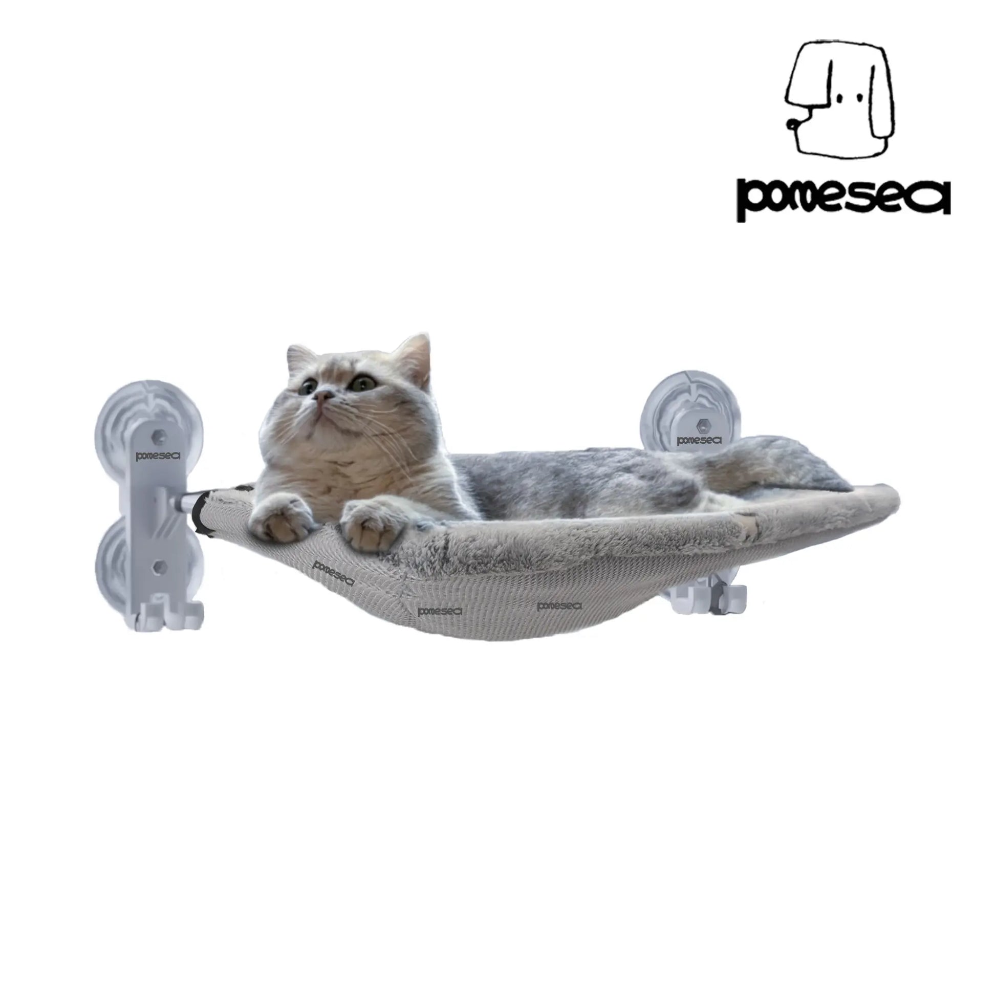 Cat Window Perch with Folding Hammock Bed