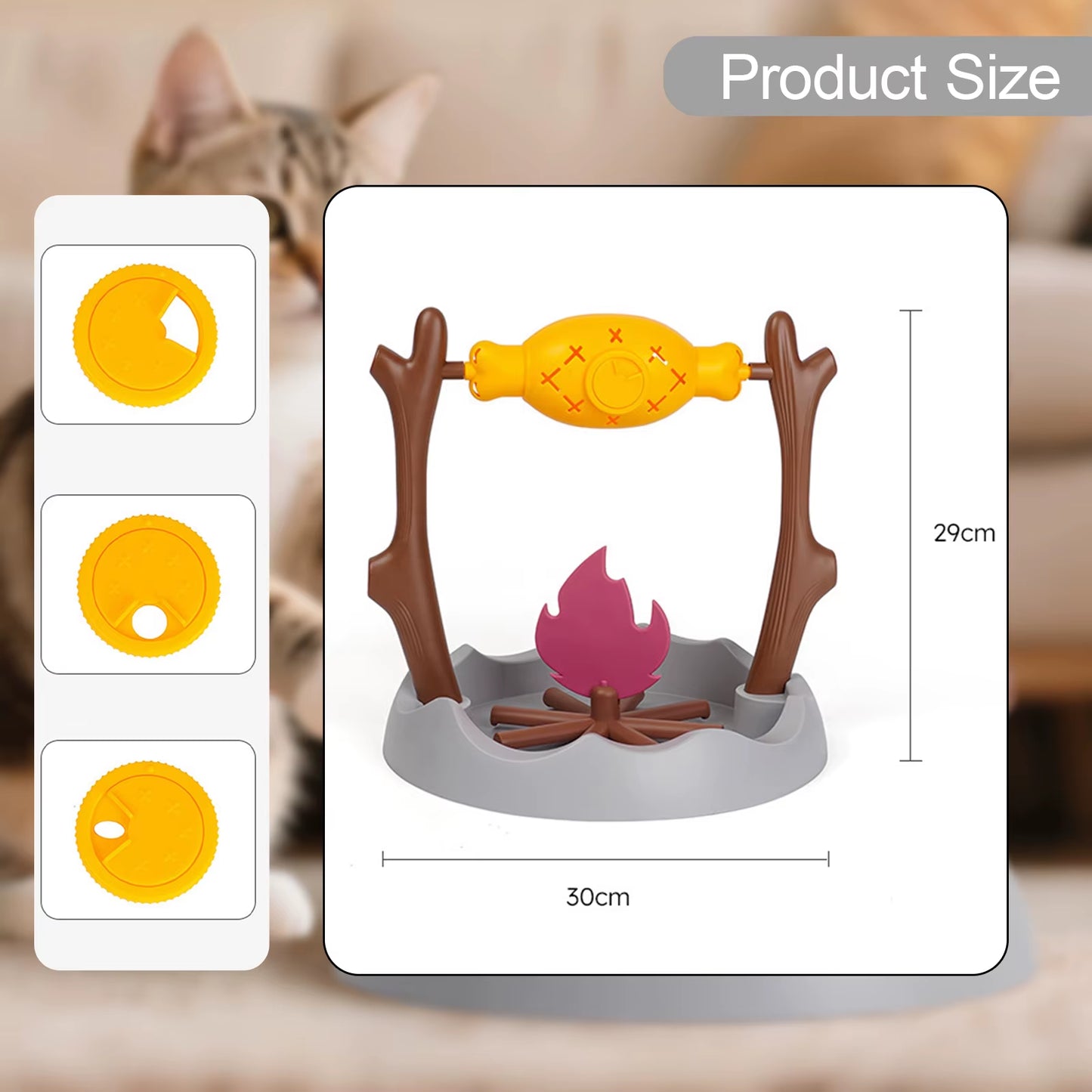 Interactive Cat Slow Feeder Toy for Enrichment