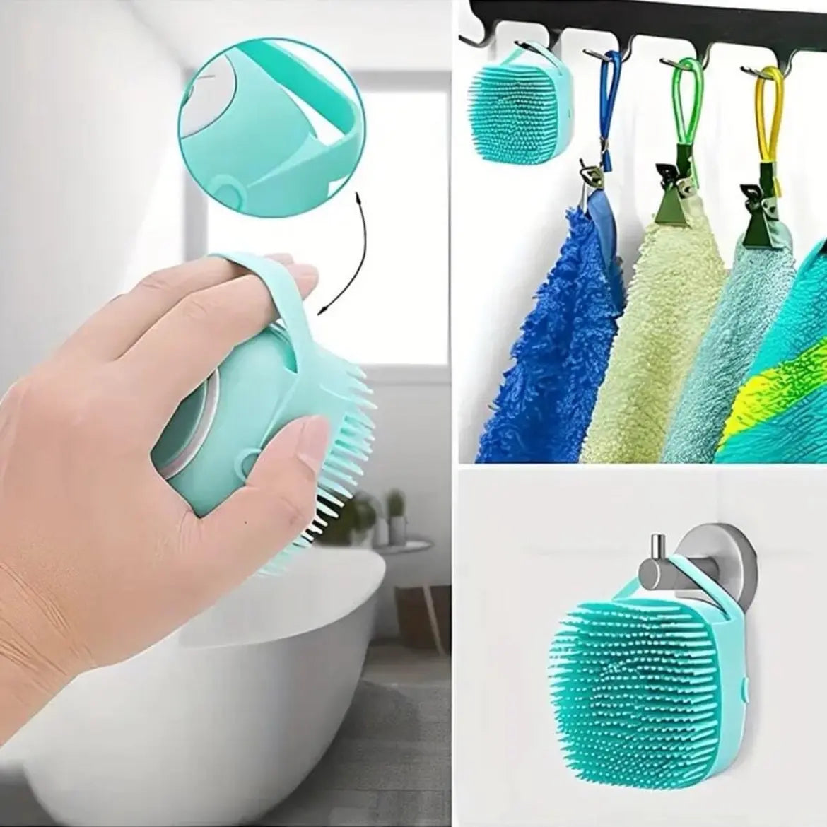Pet Bath Brush for Easier Dog Bath Time | Kin & Kibble