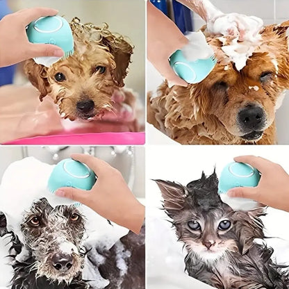 Pet Bath Brush for Easier Dog Bath Time | Kin & Kibble