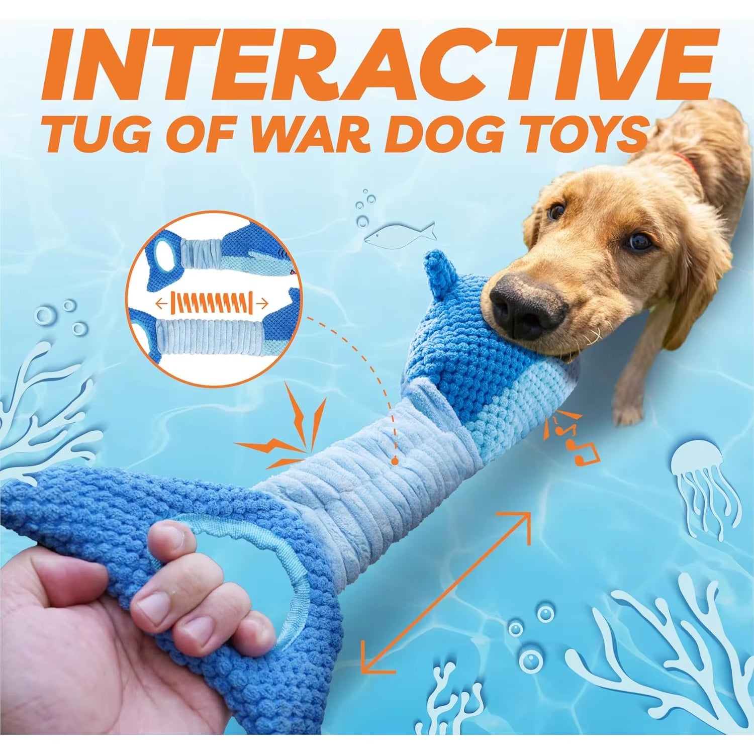Squeaky Dog Toy for Chewers | Kin & Kibble