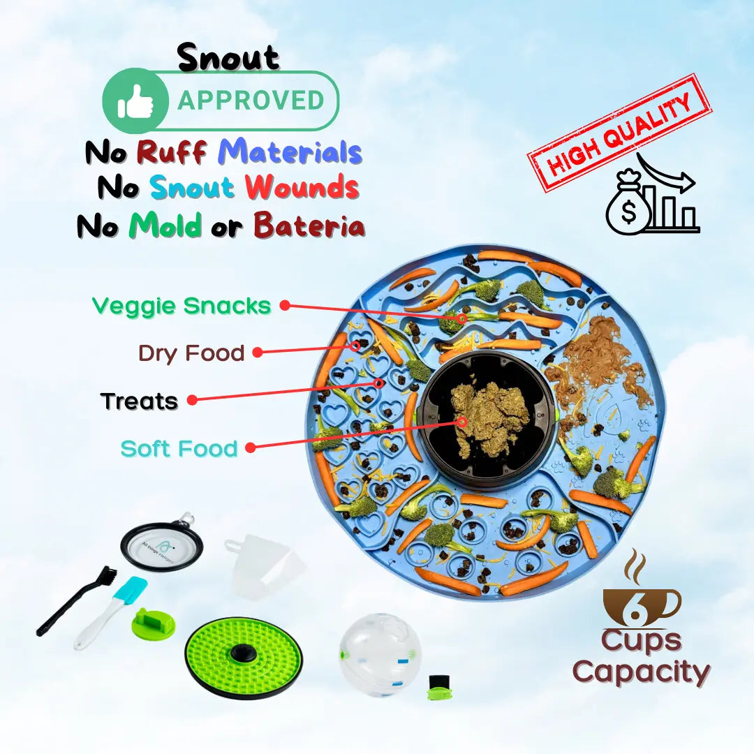 Dog & Cat Slow Feeder Snuffle Mat Puzzle
