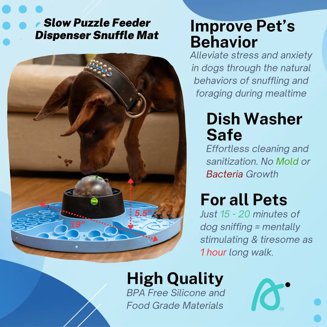 Dog & Cat Slow Feeder Snuffle Mat Puzzle
