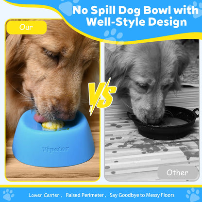 Yipetor Slow Feeder Dog Bowl with Rolling Ball - No Spill Bone Broth & Yogurt Feeder for Dogs and Cats - Perfect for Dietary Supplements and Post-Op Nutrition - Ideal Valentine's Gift for Pets