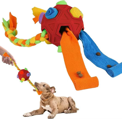 Snuffle Ball for Dog Toys Unbreakable Upgrade Ball Interactive Toy Foraging Snuffle Mat Puppy Treat Dispenser Slow Feeder