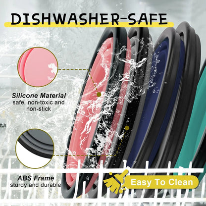 2-Pack Collapsible Dog Bowls for Travel & Walks