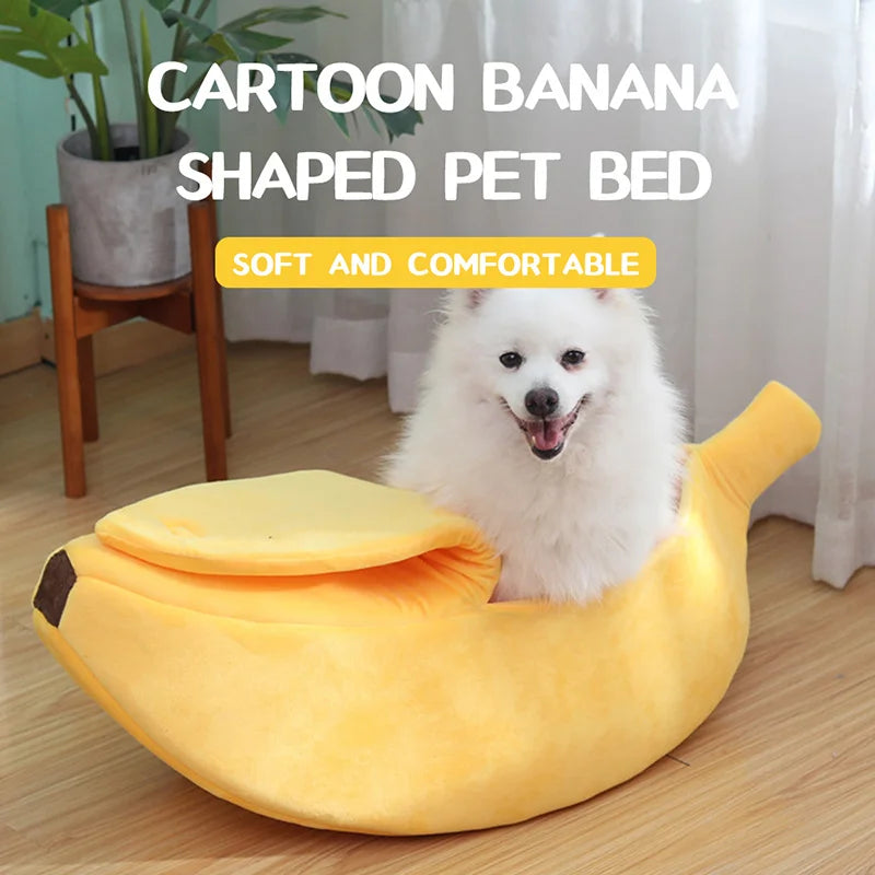 Banana Cat Bed for Cozy Indoor Rest | Kin & Kibble