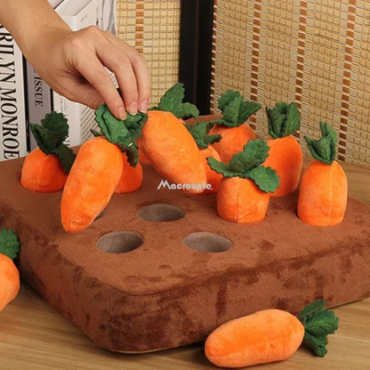 Dog Snuffle Mat Carrot Toy for Playful Pups