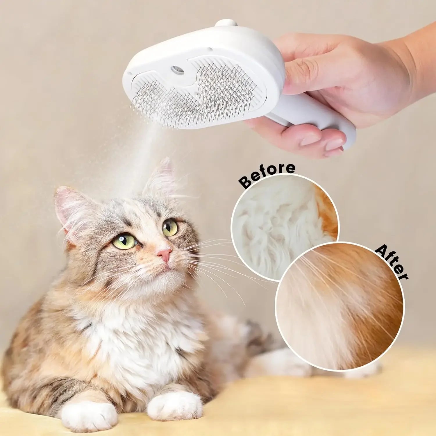 Pet Spray Grooming Brush for Dogs & Cats | Kin & Kibble