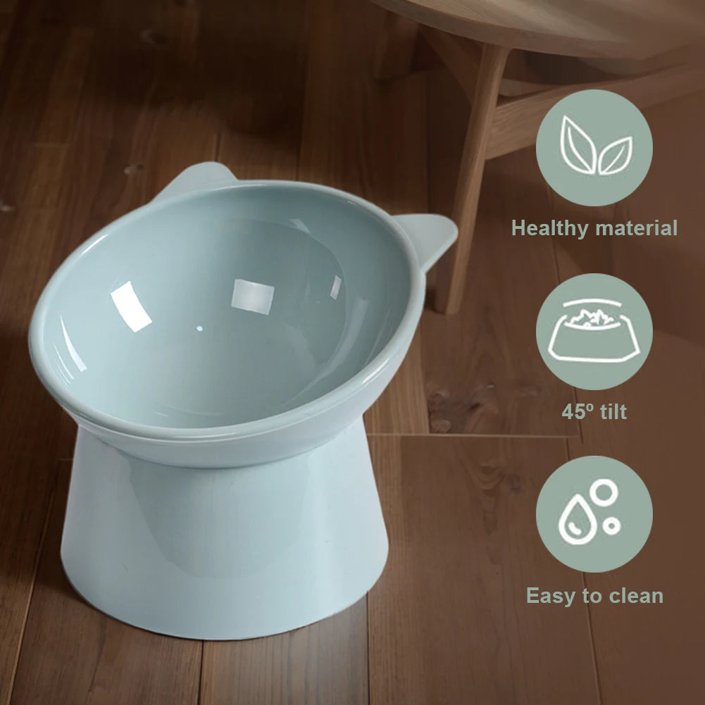 Elevated Cat Bowl for Easier Feeding | Kin & Kibble