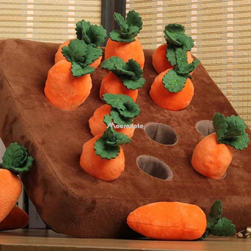 Dog Snuffle Mat Carrot Toy for Playful Pups