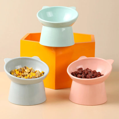 Elevated Cat Bowl for Easier Feeding | Kin & Kibble