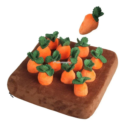 Dog Snuffle Mat Carrot Toy for Playful Pups