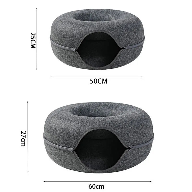 Cat Bed Tunnel for Indoor Play & Rest | Kin & Kibble