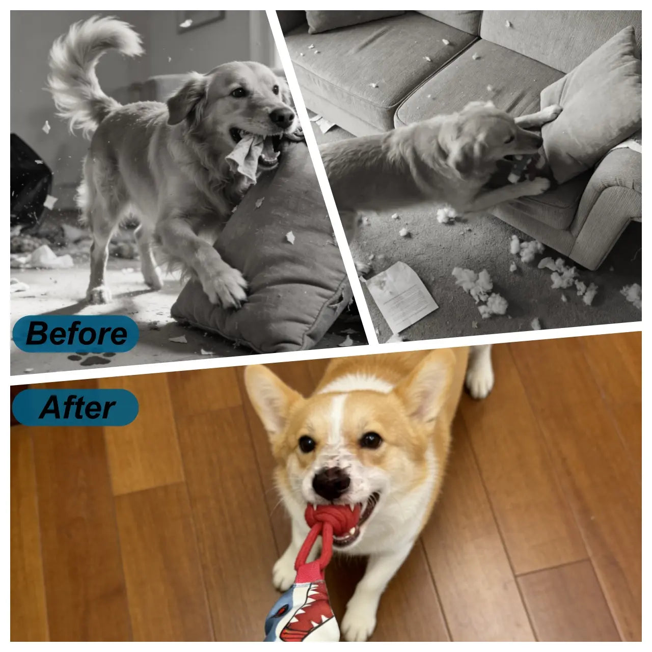 Interactive Dog Tug Toy for Bonding Play | Kin & Kibble
