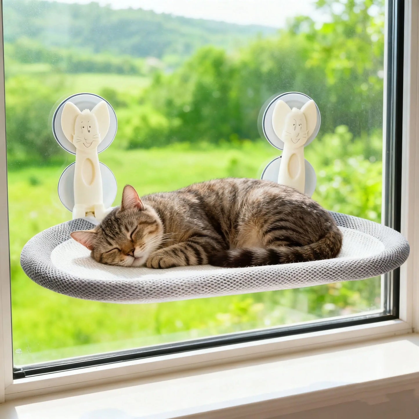 Cat Window Perch with Folding Hammock Bed