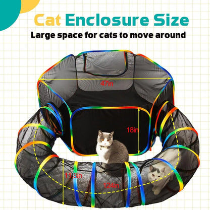 Cat Tent and Tunnel for Outdoor Play | Kin & Kibble