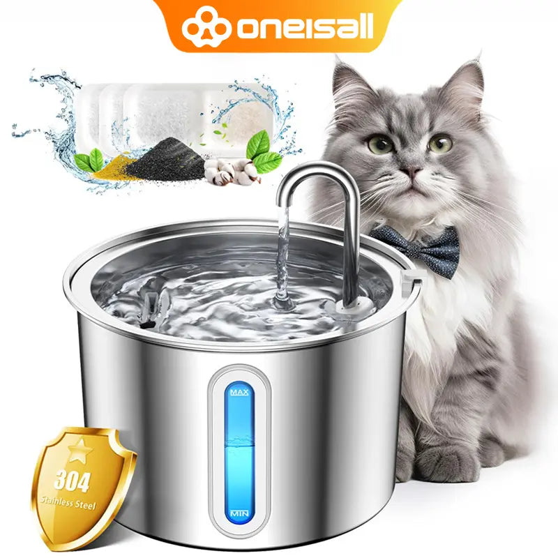 Cat Water Fountain for Fresh Daily Hydration | Kin & Kibble