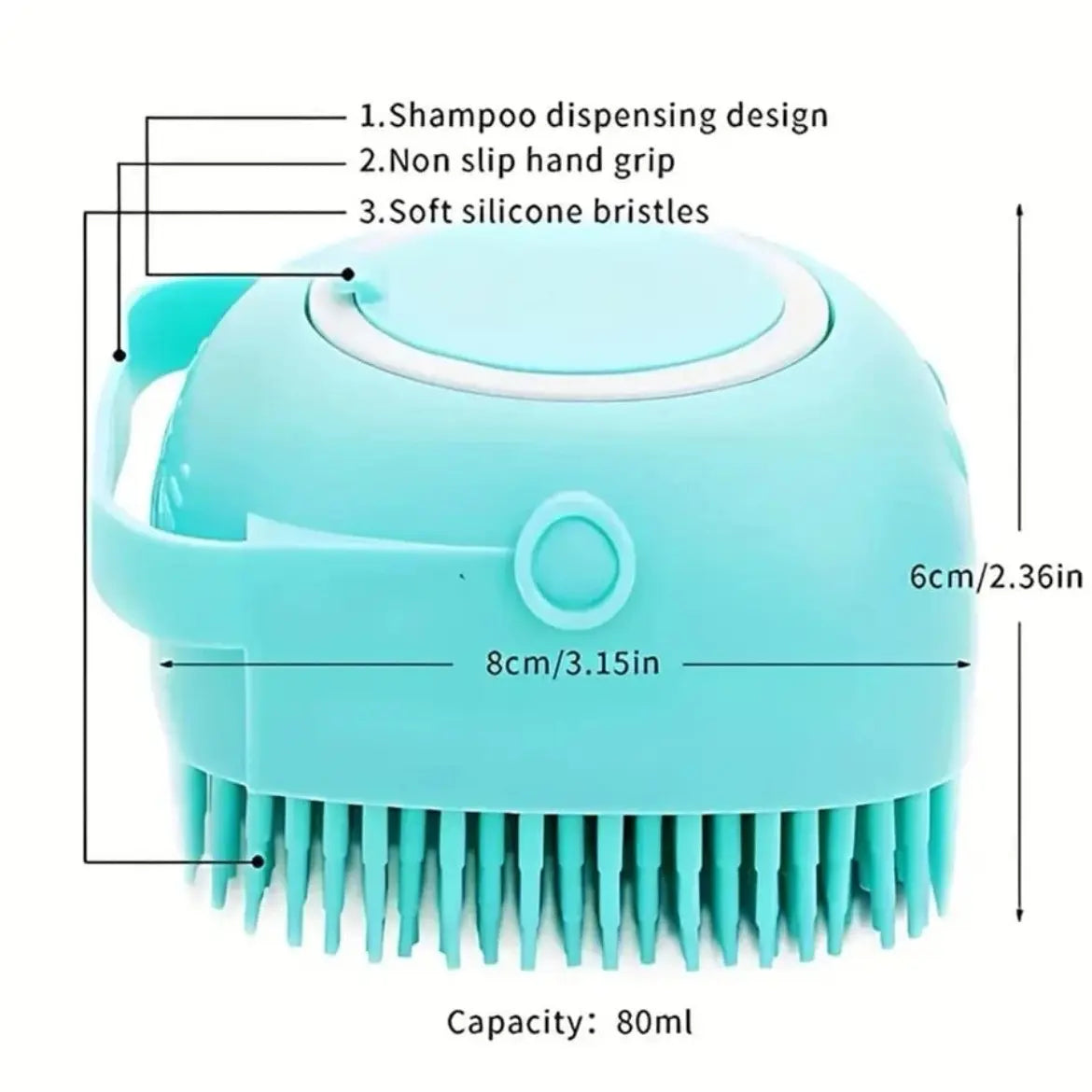 Pet Bath Brush for Easier Dog Bath Time | Kin & Kibble