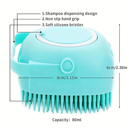 Pet Bath Brush for Easier Dog Bath Time | Kin & Kibble